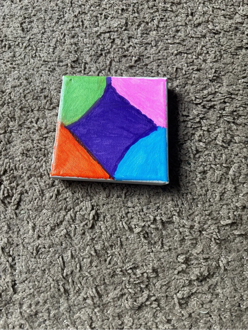 Colorful mini Craft Canvas Panel - Multicolor